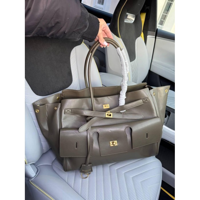 Сумка жіноча з натуральної шкіри колір: Хакі