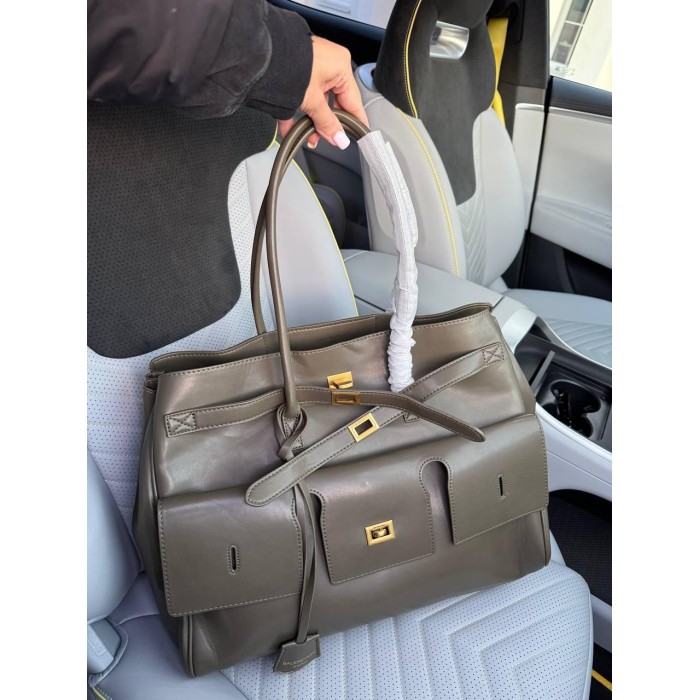 Сумка жіноча з натуральної шкіри колір: Хакі