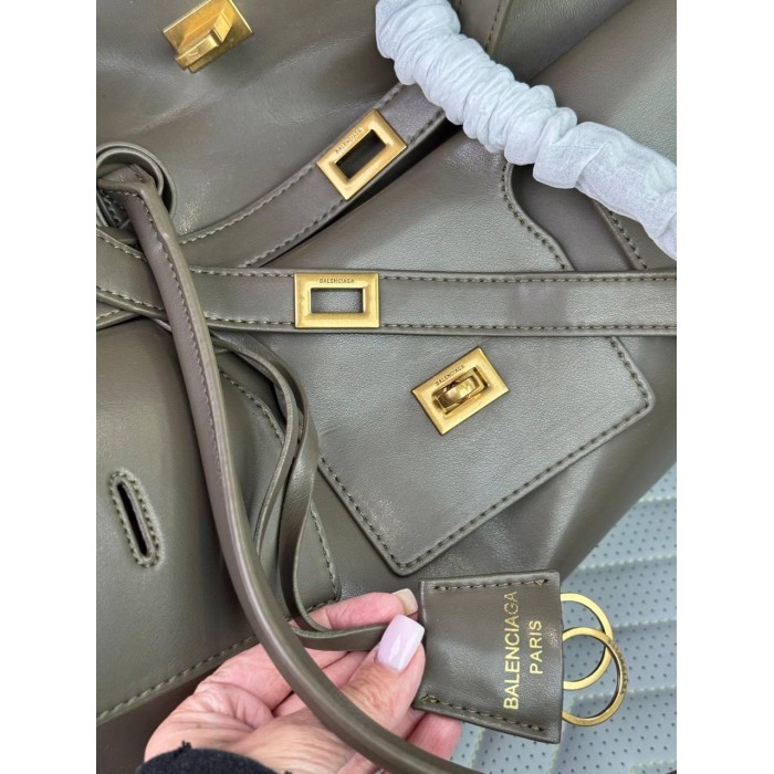 Сумка жіноча з натуральної шкіри колір: Хакі