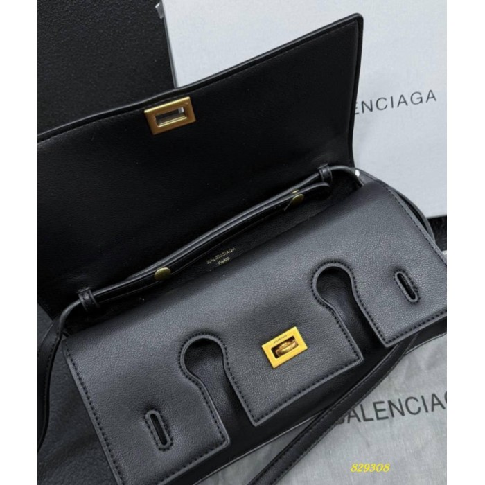 Сумка жіноча Богетик 2 відділення натуральна шкіра Чорна