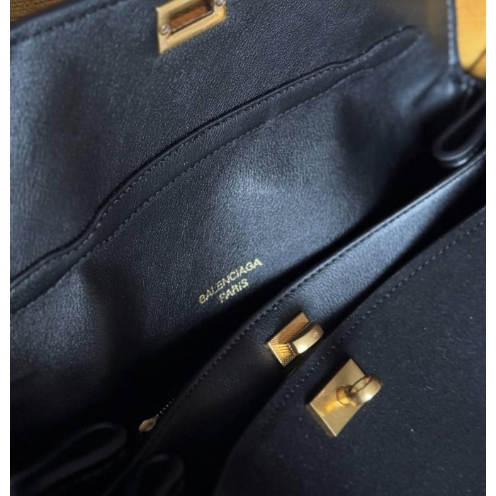 Сумка жіноча з натуральної замші/ шкіри комбінована Чорна