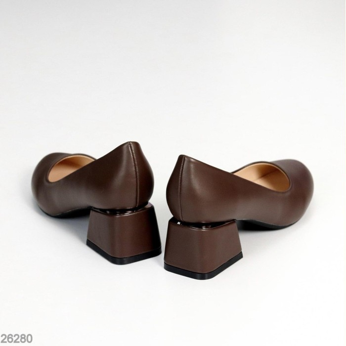 Туфли женские эко кожа цвет-шоколад 36,37,38,39,40р