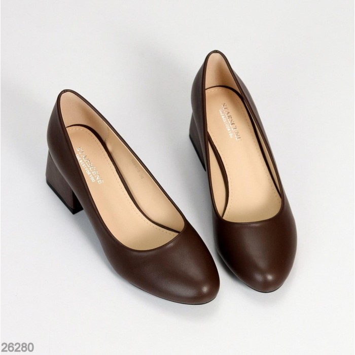 Туфли женские эко кожа цвет-шоколад 36,37,38,39,40р