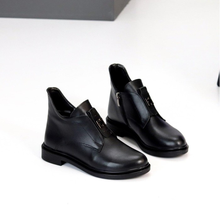 Ботинки женские натуральная кожа черные деми 37р