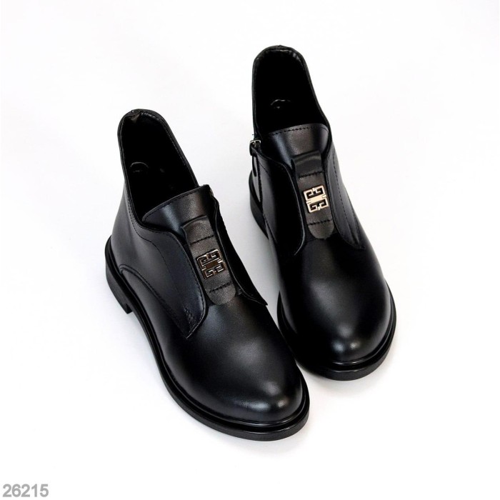 Ботинки женские натуральная кожа черные деми 37р