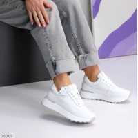 Кросівки жіночі натуральна шкіра білі на 35.5,36,37,39,41р.