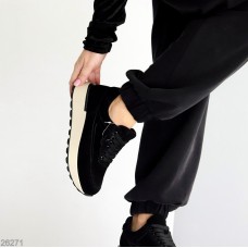 Кросівки жіночі натуральна замша чорні на 36,37,39р