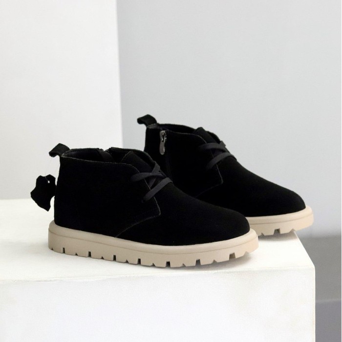 Черевики жіночі натуральна замша чорні демі 36,37,40р