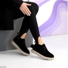 Черевики жіночі натуральна замша чорні демі 36,37,40р