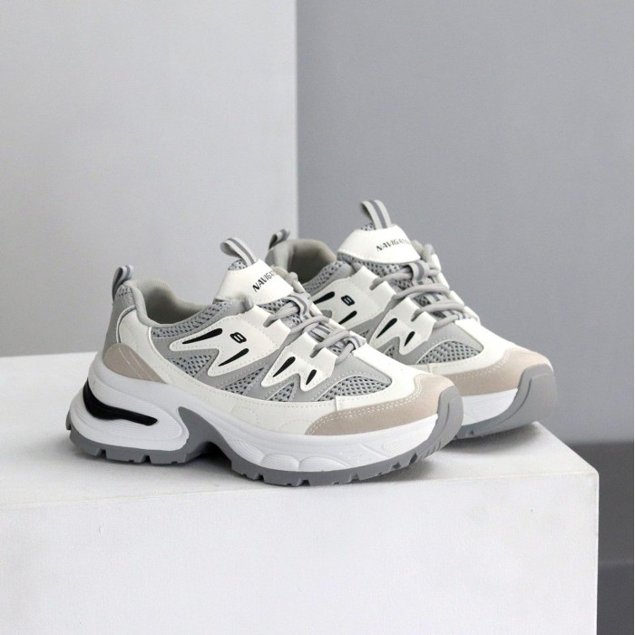 Кросівки жіночі еко-шкіра/еко-замша колір-сірий/білий на 35.5,36,37,38,40р