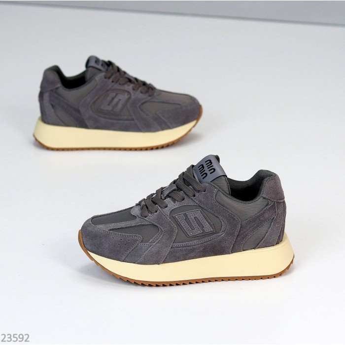 Кросівки жіночі натуральна замша сірі 36,37,38,39р