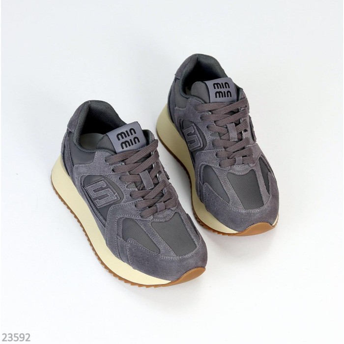 Кросівки жіночі натуральна замша сірі 36,37,38,39р