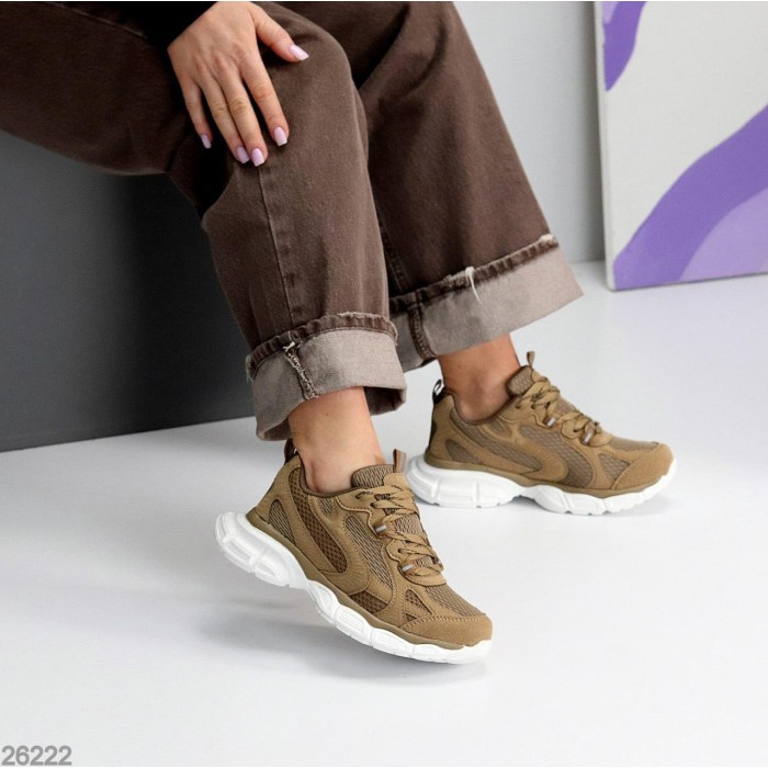 Кросівки жіночі натуральна замша колір беж на 35.5,36,37,38,40р