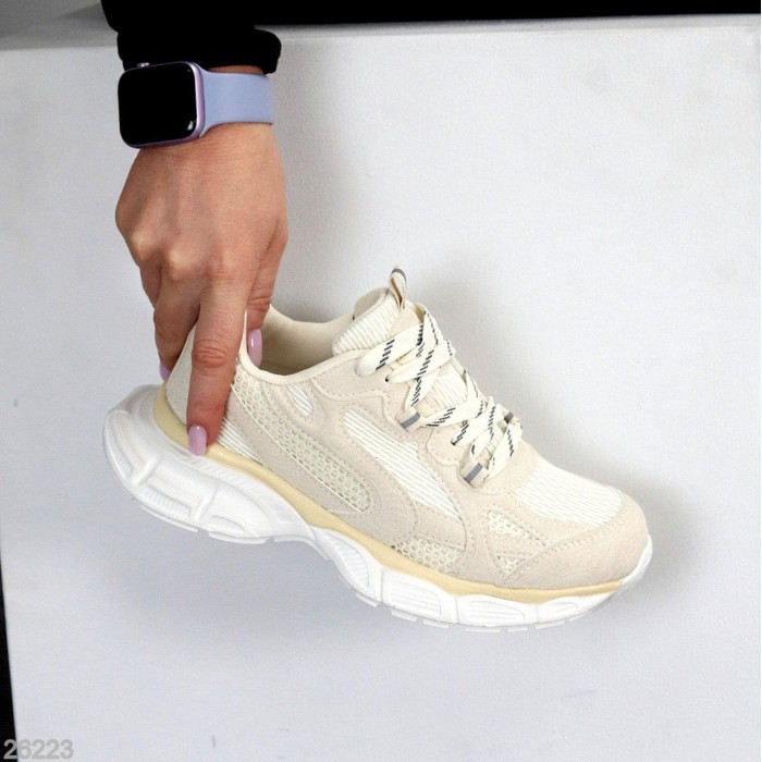 Кросівки жіночі натуральна замша колір-беж на 35.5,36,37,38,40р.