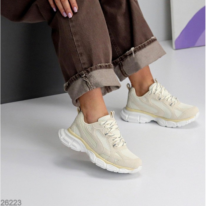 Кросівки жіночі натуральна замша колір-беж на 35.5,36,37,38,40р.