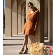 РОЗПРОДАЖ! Сукня трикотажна машинна в'язка колір теракот 42-44р.