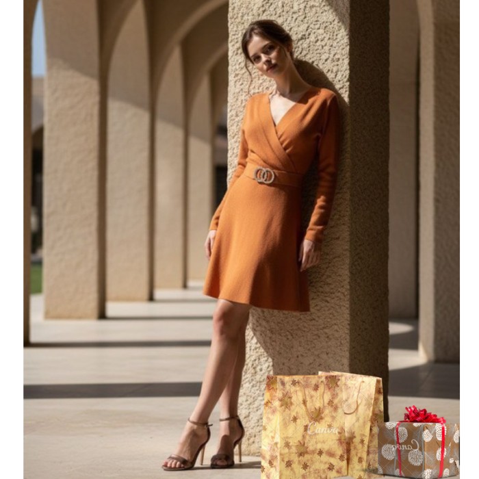 РОЗПРОДАЖ! Сукня трикотажна машинна в'язка колір теракот 42-44р.