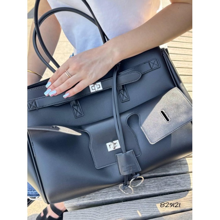 Сумка жіноча трансформер натуральна шкіра Чорна