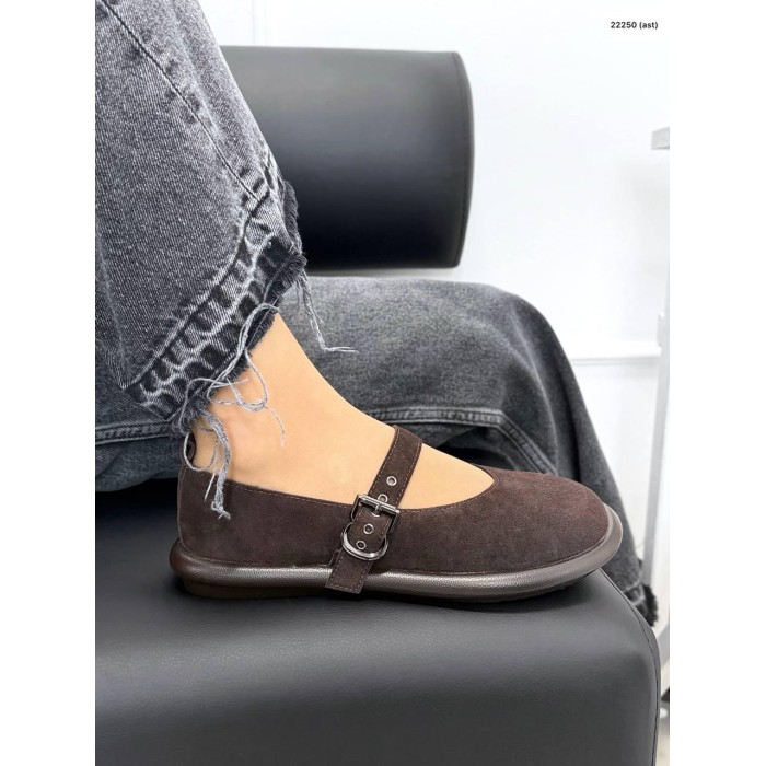 Туфлі/Лофери жіночі натуральна замша колір: шоколад 36,37р