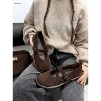 Туфли/Лауферы женские натуральная замша цвет: шоколад 36,37р