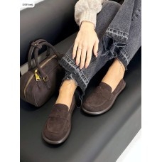 Туфлі/Лофери жіночі натуральна замша шоколад 41р