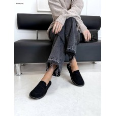 Туфлі/Лофери жіночі натуральна замша колір: Чорний 36,38,41р