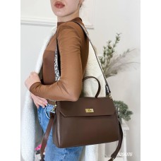 Сумка жіноча Polina Ремінець натуральна шкіра Шоколад, Беж, Чорна