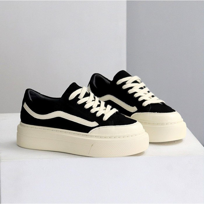 Кеди жіночі натуральна шкіра-замша чорні 37,38,39,40р.