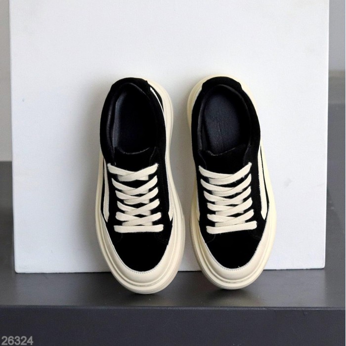 Кеди жіночі натуральна шкіра-замша чорні 37,38,39,40р.