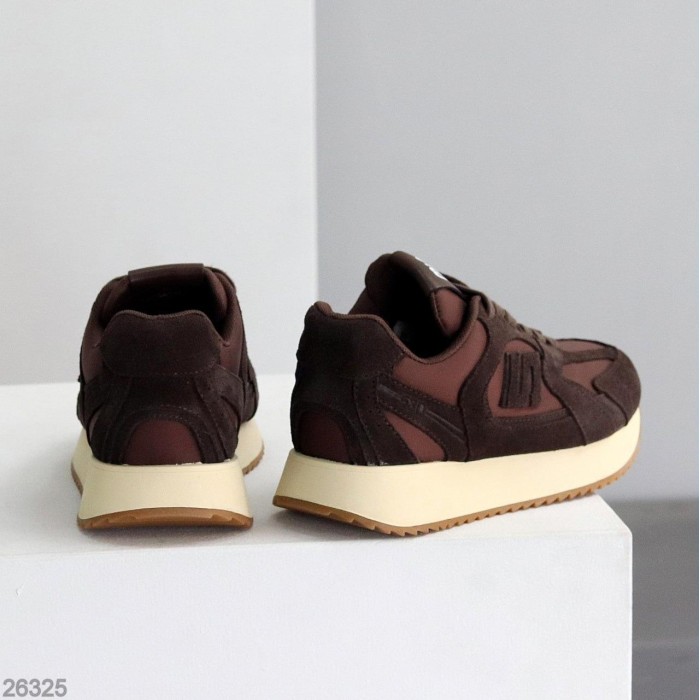 Кросівки жіночі натуральна-замша шоколад 36,37,39р