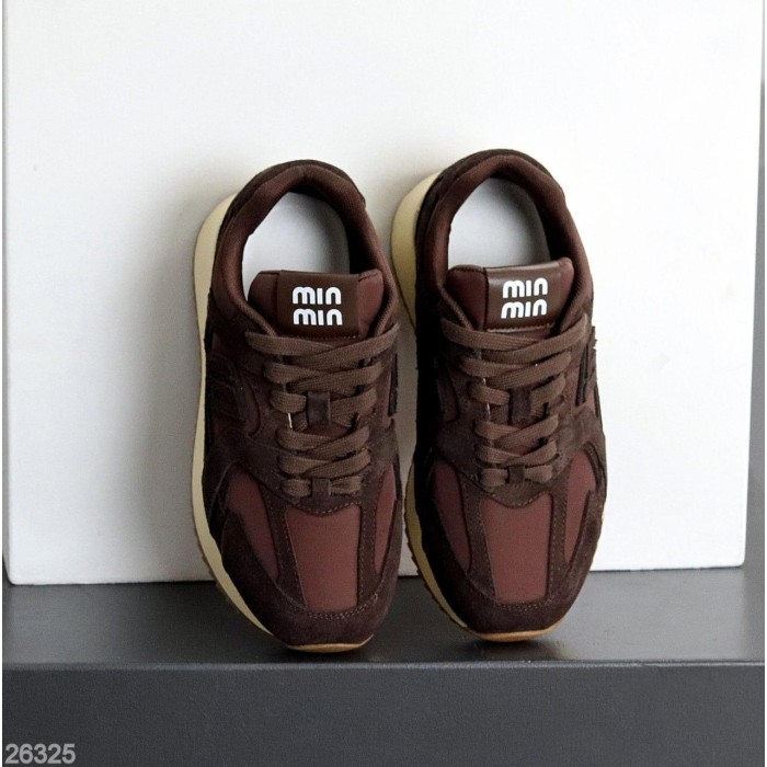 Кросівки жіночі натуральна-замша шоколад 36,37,39р