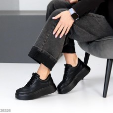 Кросівки жіночі натуральна шкіра чорні 36,38,40,41р