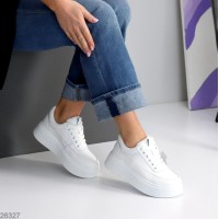 Кроссовки женские натуральная кожа белые 38,39.40,41р