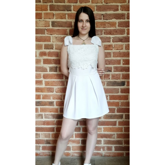 РОЗПРОДАЖ! Плаття-сарафан колір-білий 44р