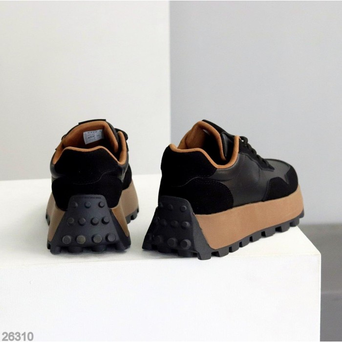 Кроссовки женские натуральная-кожа/эко-замша черные на 35.5,37,39р.