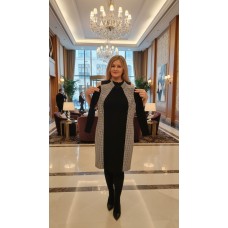 Сукня стильна чорно-білого кольору 50/52р.