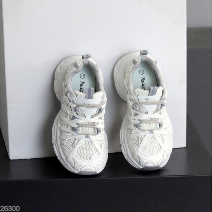 Кросівки жіночі еко-шкіра/текстиль колір-білий на 36,39р