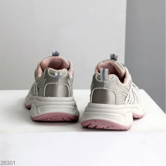 Кросівки жіночи еко-шкіра/текстиль сірі на 37,39р