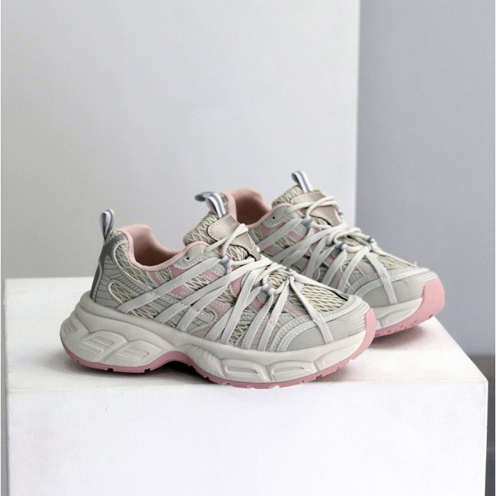 Кросівки жіночи еко-шкіра/текстиль сірі на 37,39р