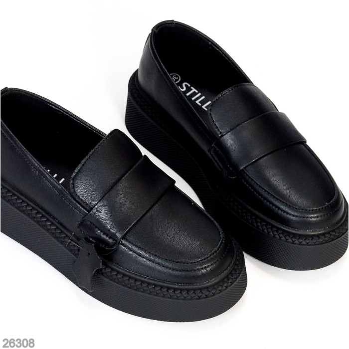 Лофери жіночі натуральна шкіра чорні на 35.5,36,37,38,39,40р