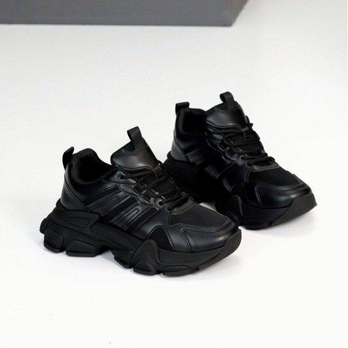 Кроссовки женские эко-кожа/текстиль цвет-черный 37,39,40р