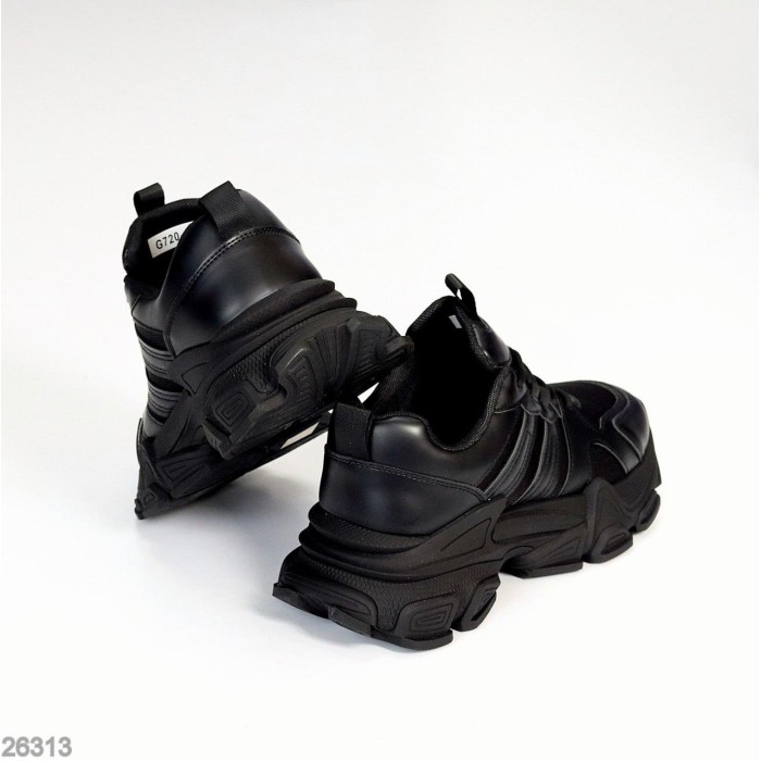 Кроссовки женские эко-кожа/текстиль цвет-черный 37,39,40р