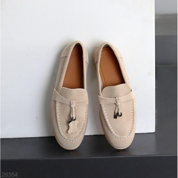 Лофери жіночі натуральна замша беж 36,38,39,40,41р