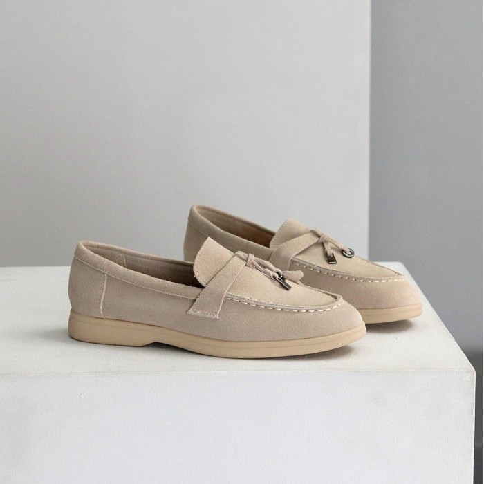 Лофери жіночі натуральна замша беж 36,38,39,40,41р