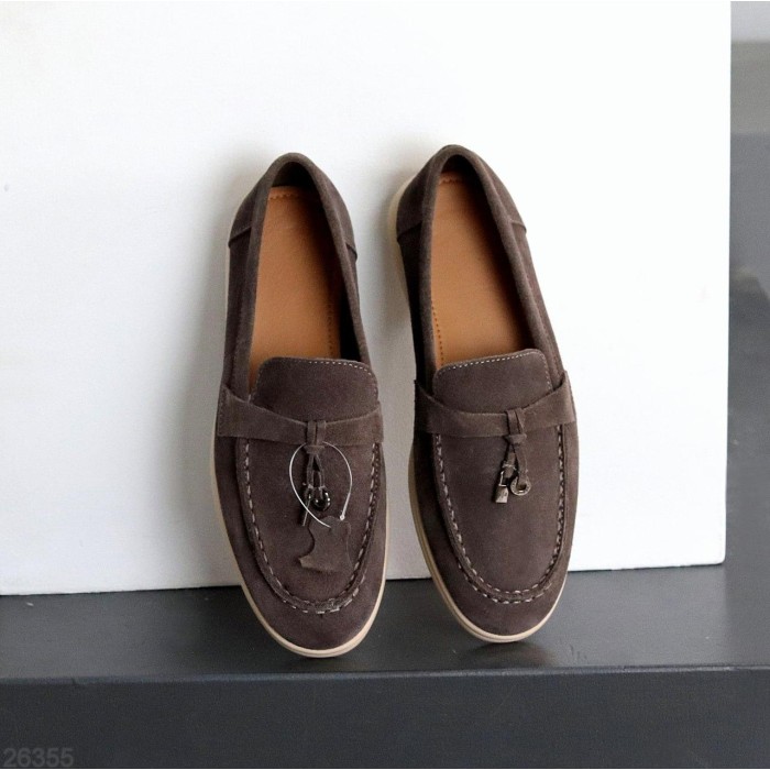 Лофери жіночі натуральна замша колір-сірий 36,38,39,40,41р