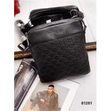 Чоловіча сумка натуральна преміум  шкіра Чорна