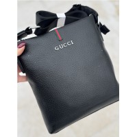 Чоловіча сумка натуральна преміум  шкіра Чорна