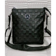 Чоловіча сумка натуральна преміум  шкіра Чорна