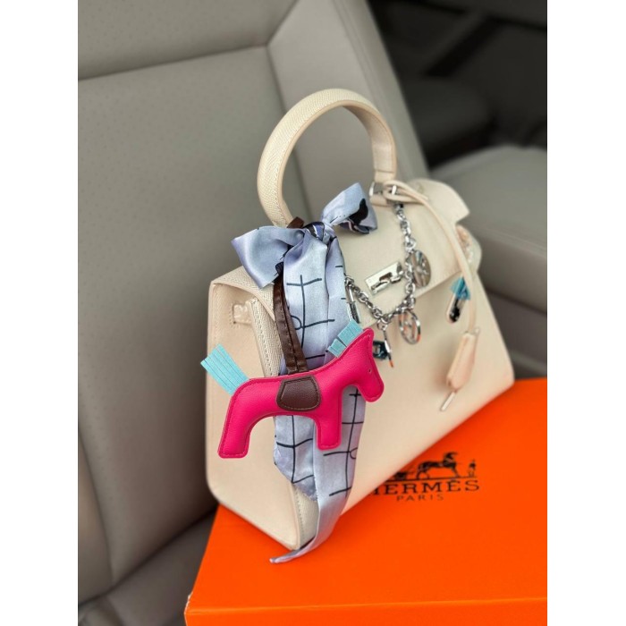 Сумка жіноча люкс натуральна шкіра Айворі, Беж, Чорний