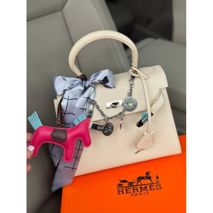 Сумка жіноча люкс натуральна шкіра Айворі, Беж, Чорний